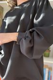 Nova Soft Tech Puff Sleeve Sweatshirt Black /10 Pre order 10 days